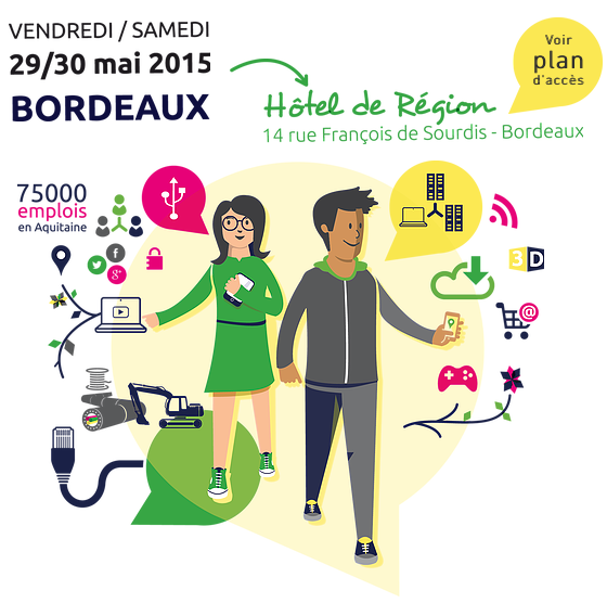 29 et 30 mai, Printemps Numérique Atlantique #1 à Bordeaux 1